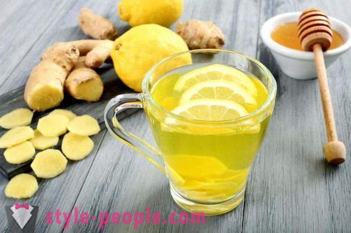 Dimagrante del tè con lo zenzero e limone: ricette, recensioni