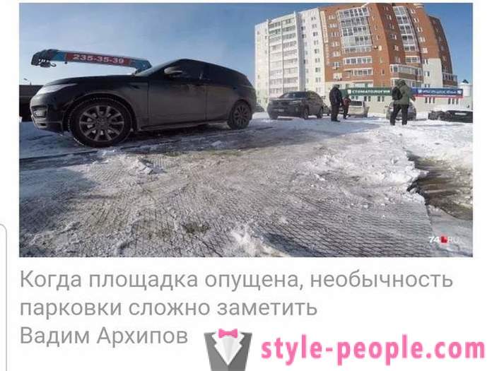 Rete disturbato video da Chelyabinsk con parcheggio sotterraneo