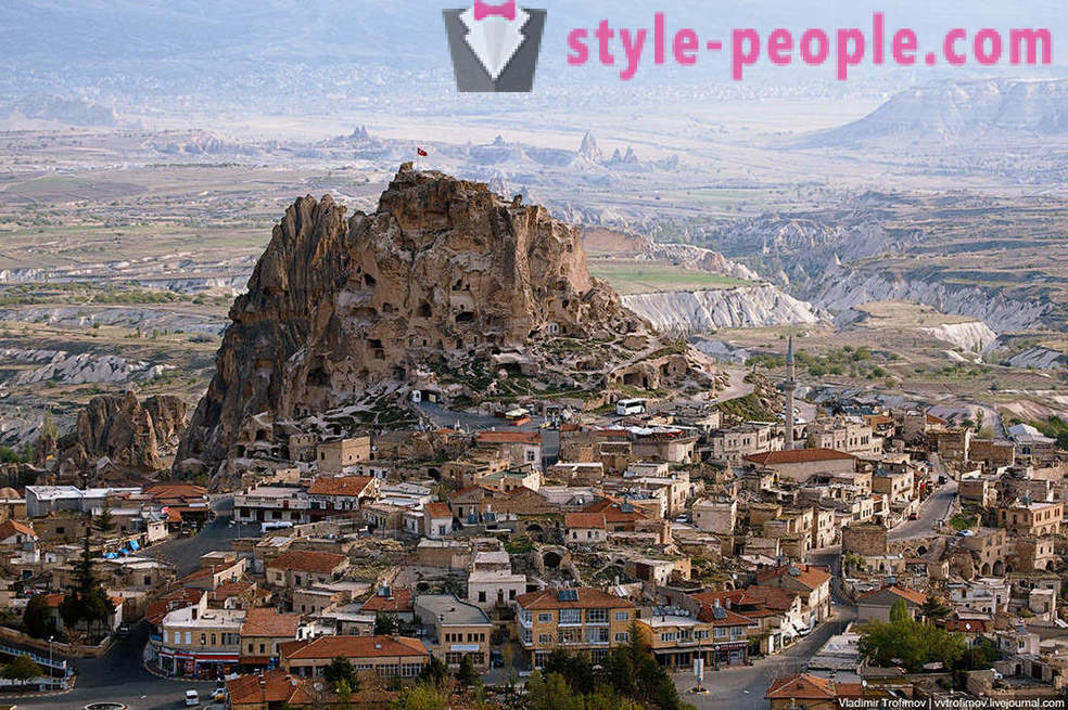 Cappadocia è una vista a volo d'uccello