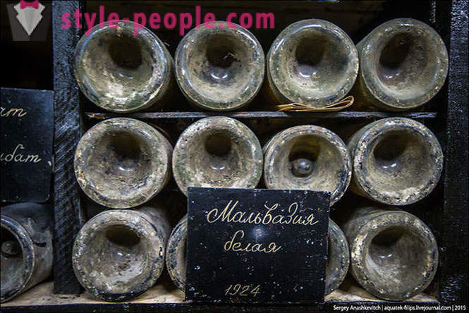 La famosa collezione di vini Massandra