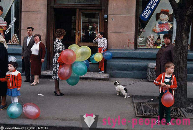 Passeggiata a Mosca nel 1989
