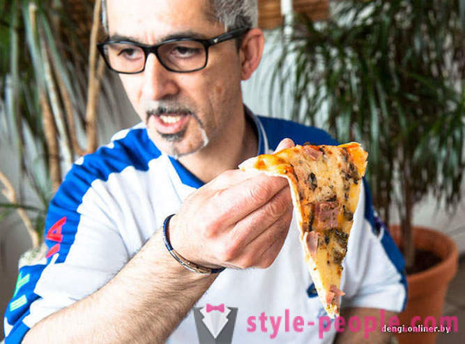 Lo chef italiano cerca la pizza bielorusso