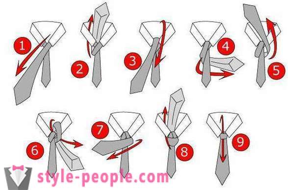 Annodare: viste. La cravatta nella versione classica: le istruzioni passo passo. Come legare un legame un doppio nodo