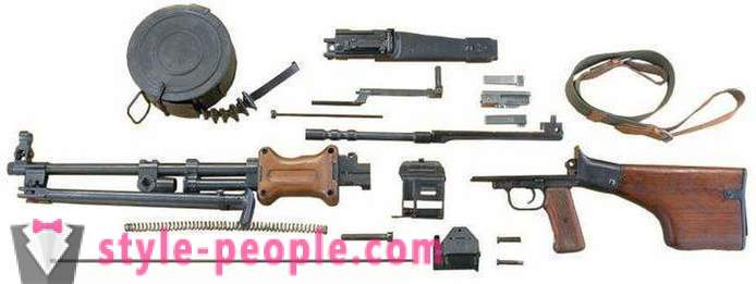Pistola RPD della macchina (mitragliatrice RPD): caratteristiche, la storia dispositivo