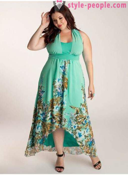Modelli abiti estivi e prendisole per le donne obese oltre 40 (foto). Modelle e modelli di abiti estivi lunghi