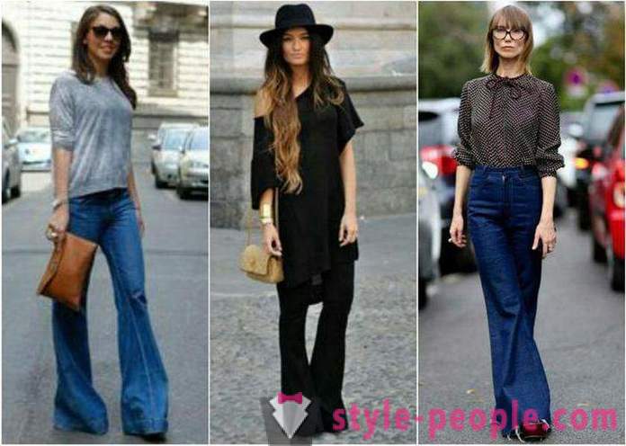 I jeans a zampa d'elefante - la tendenza è senza tempo. Da cosa indossare: 5 immagini di moda