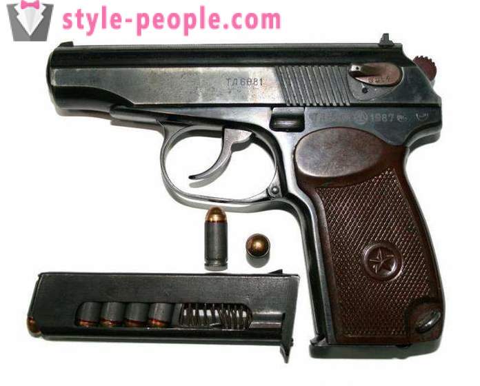 TTX pistola Makarov. Apparecchiatura pistola Makarova