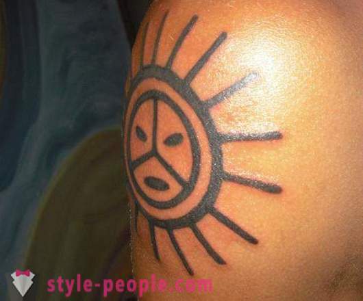 Sun - tatuaggio persone positive, forte talismano