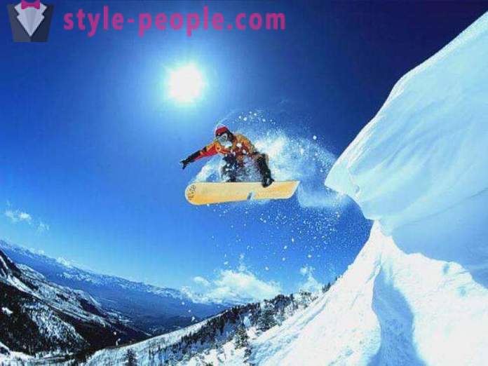 Snowboard. attrezzatura da sci, lo snowboard. Snowboard per principianti
