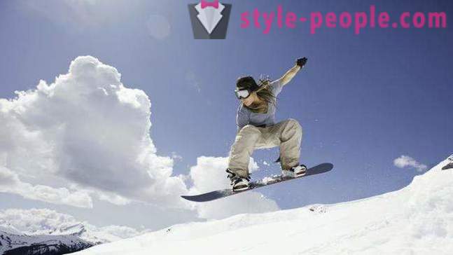 Snowboard. attrezzatura da sci, lo snowboard. Snowboard per principianti