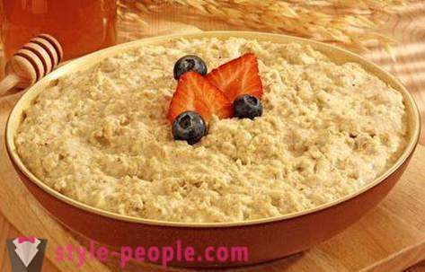 Dieta porridge. dieta utile porridge. Porridge sull'acqua
