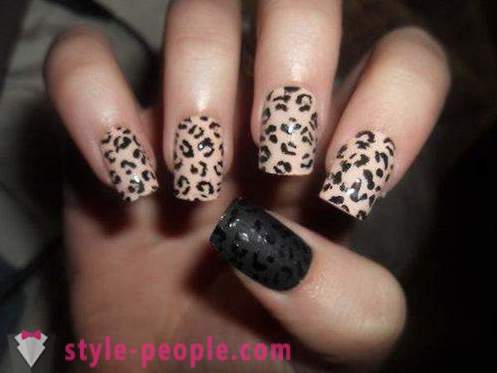 Leopard manicure come fare a casa