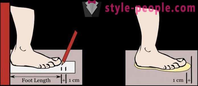 Come determinare la dimensione di un piede in cm
